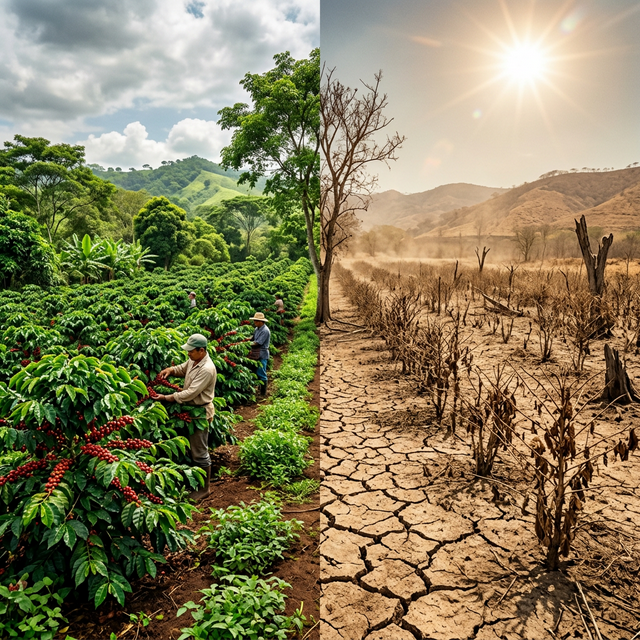 Contrasting effects of Climate Change on Coffee