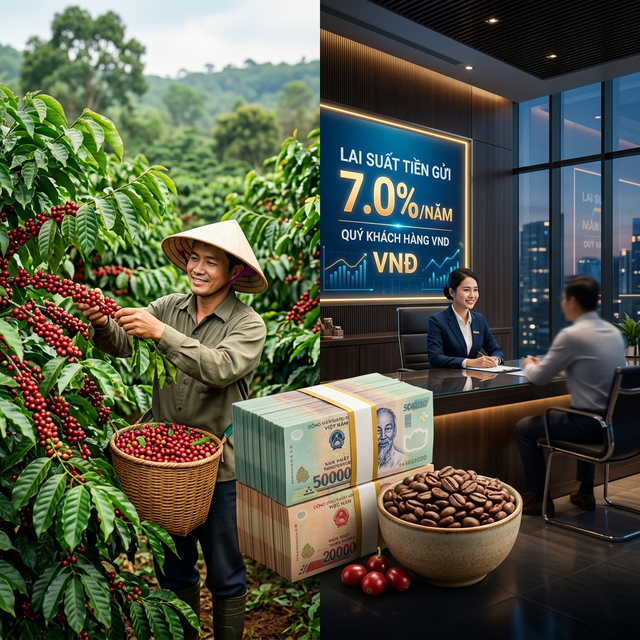 So sánh lợi nhuận cà phê và ngân hàng